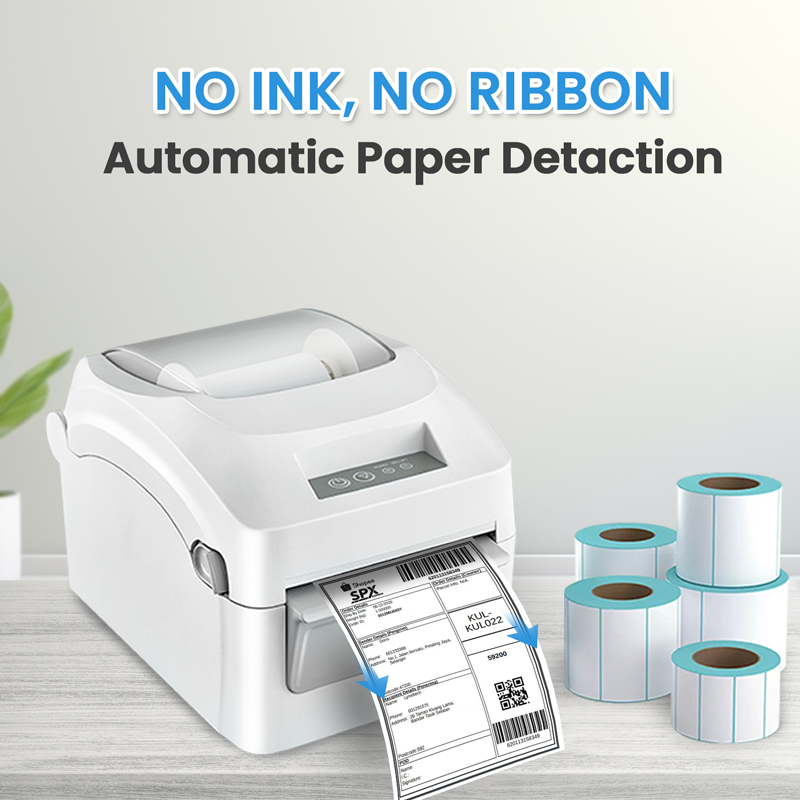 Thermal Printer Bluetooth Waybill Barcode Shipping Label Bluetooth Printer AWB A6 Waybill Sticker
