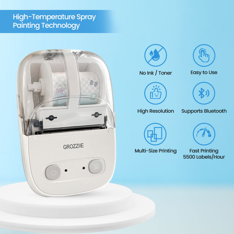 Thermal Label Printer,Bluetooth Mini Label Maker Printer | Price Tag,Sticker Printer for Android/i0S/Windows/Chrom0S