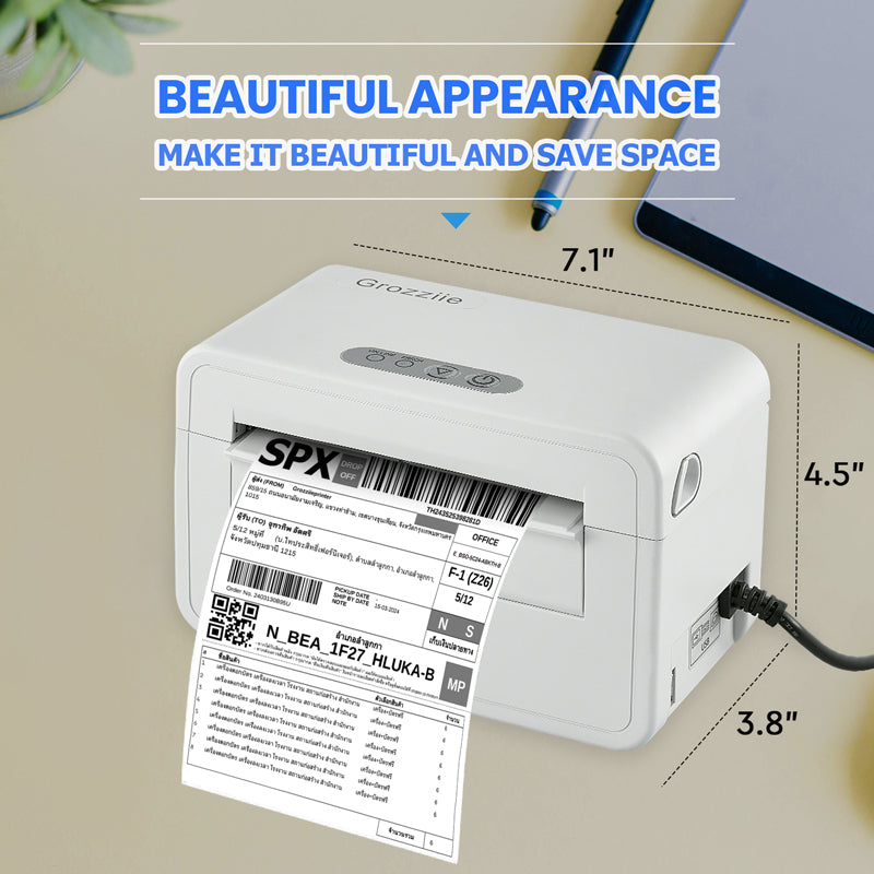 Thermal Printer Bluetooth Waybill Barcode Shipping Label Consignment Note Bluetooth Printer