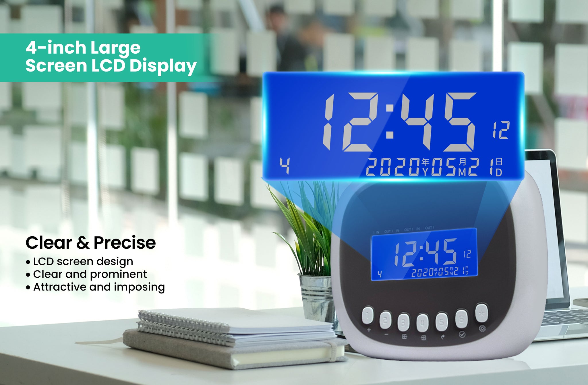 Punch Card Machine Attendance Machine Time Recorder Local Warranty Local-Card Set