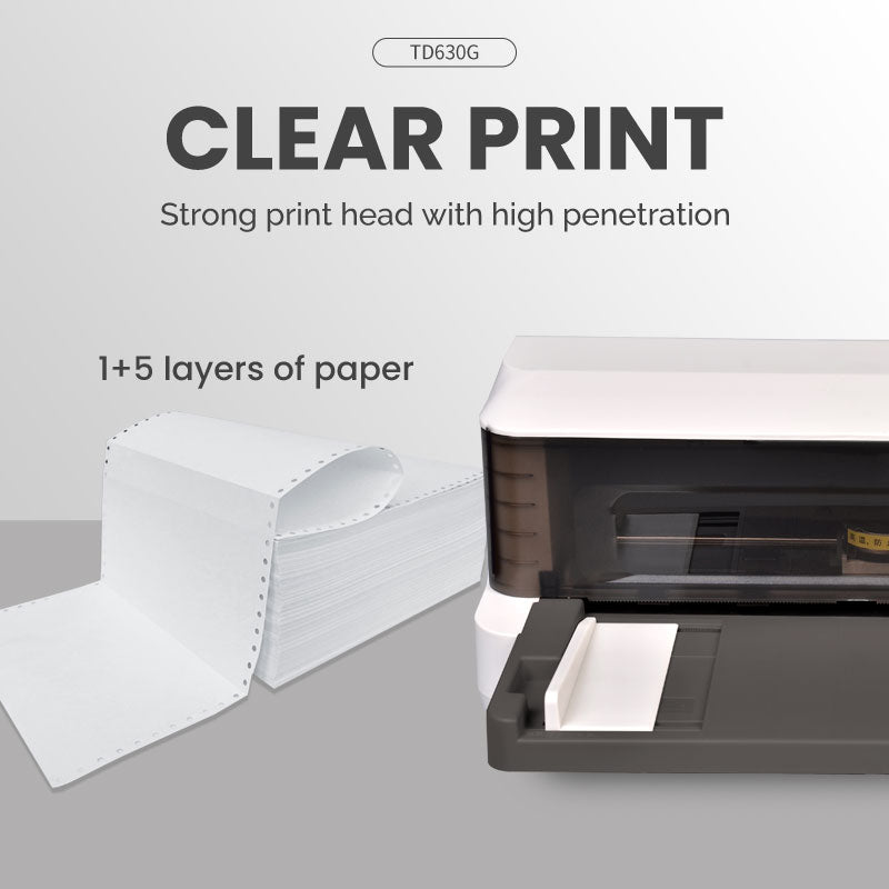 Dot Matrix Printer, 1+5 Copies 241MM Carbon Paper;  invoice, shipping-warehouse labels
