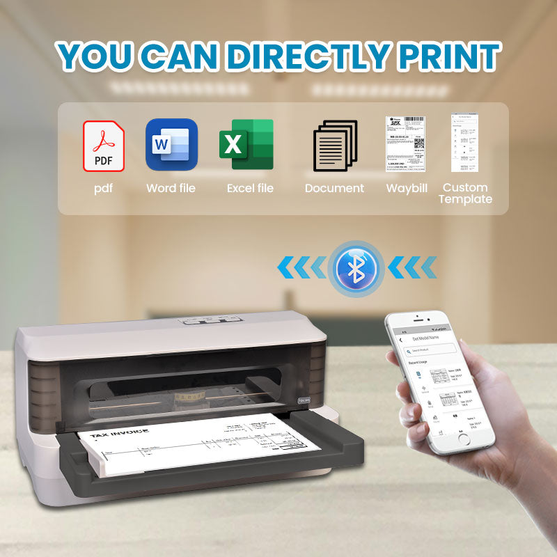 Dot Matrix Printer, 1+5 Copies 241MM Carbon Paper;  invoice, shipping-warehouse labels