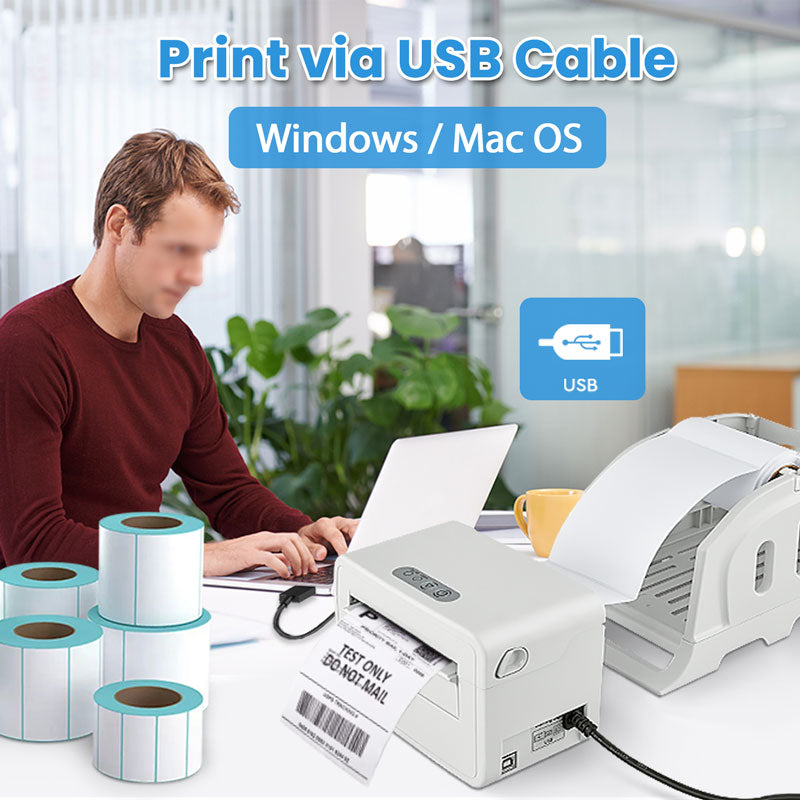 Thermal Printer Bluetooth Waybill Barcode Shipping Label Consignment Note Bluetooth Printer