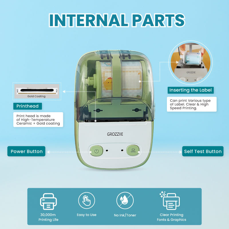 Thermal Label Printer,Bluetooth Mini Label Maker Printer | Price Tag,Sticker Printer for Android/i0S/Windows/Chrom0S