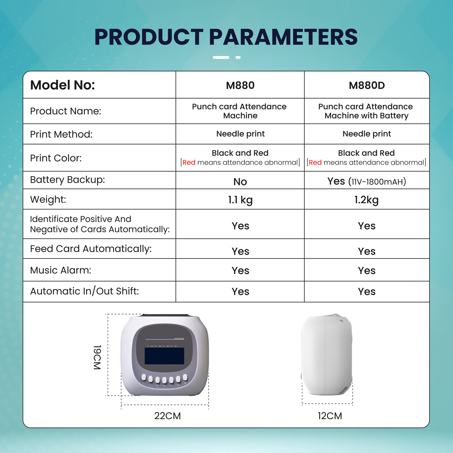 Punch Card Machine Attendance Machine Time Recorder Local Warranty Local-Card Set