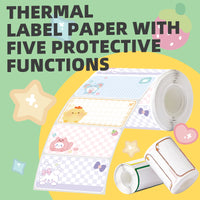 Label Paper Sticker, Roll Label Sticker for Price Tag, Barcodes, File Folder, Organizers