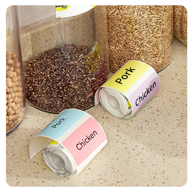 Label Paper Sticker, Roll Label Sticker for Price Tag, Barcodes, File Folder, Organizers