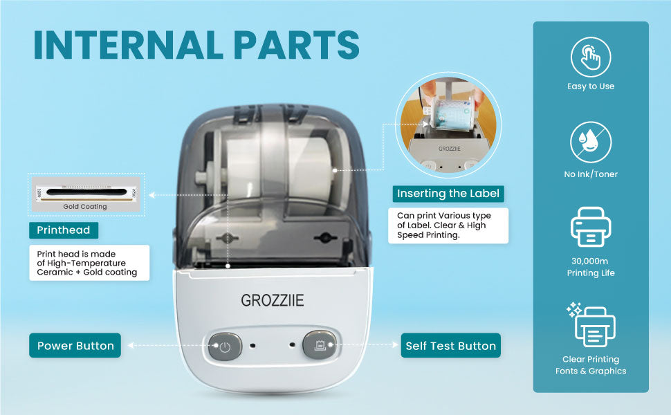 Thermal Label Printer,Bluetooth Mini Label Maker Printer | Price Tag,Sticker Printer for Android/i0S/Windows/Chrom0S