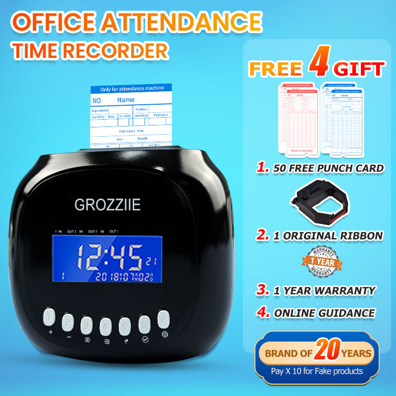 Punch Card Machine Attendance Machine Time Recorder Local Warranty Local-Card Set