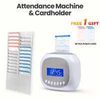 Punch Card, Cardholder, and Dual-Color Ribbon for Accurate Time Tracking Attendance Machine Accessories