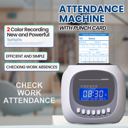 Punch Card Machine Attendance Machine Time Recorder Local Warranty Local-Card Set
