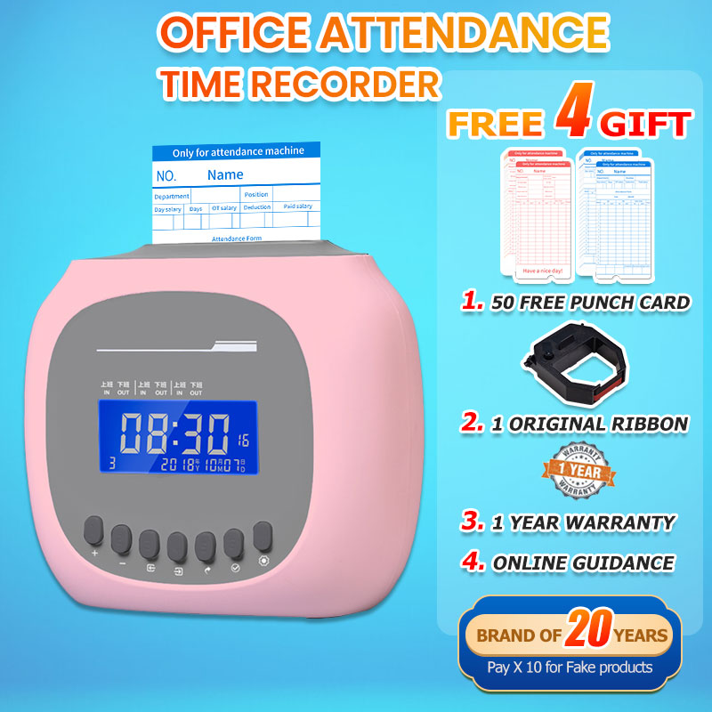 Punch Card Machine Attendance Machine Time Recorder Local Warranty Local-Card Set