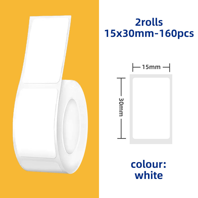 Label Paper Sticker, Roll Label Sticker for Price Tag, Barcodes, File Folder, Organizers