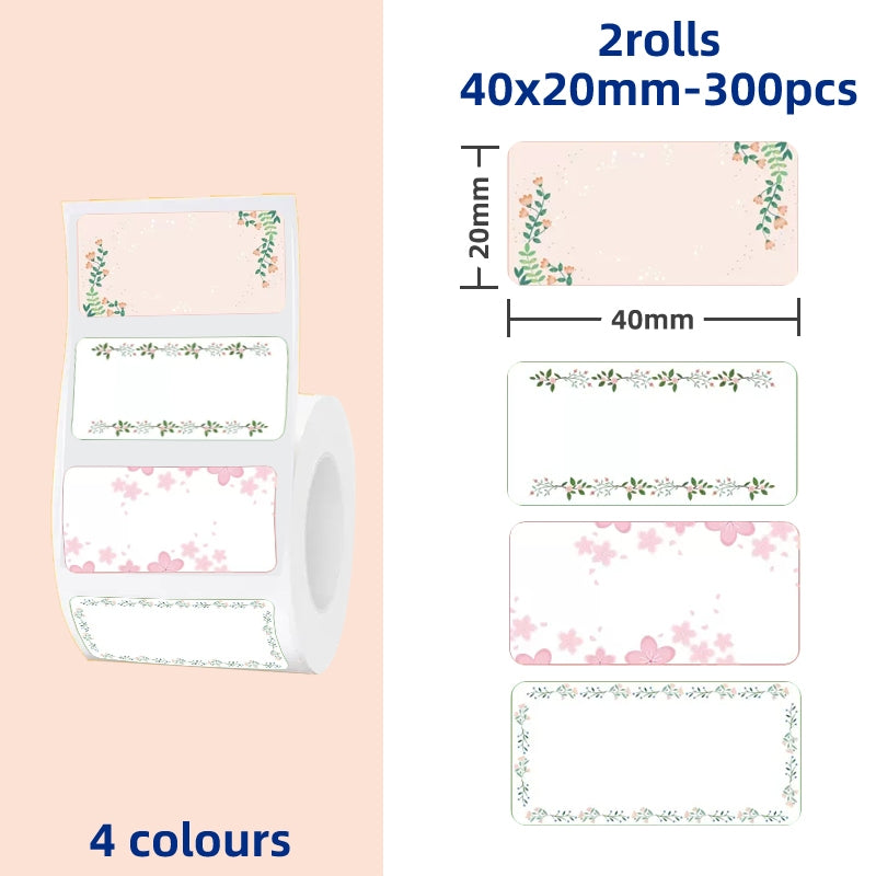 Label Paper Sticker, Roll Label Sticker for Price Tag, Barcodes, File Folder, Organizers