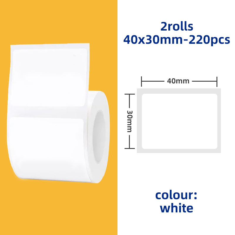 Label Paper Sticker, Roll Label Sticker for Price Tag, Barcodes, File Folder, Organizers