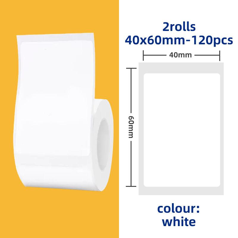 Label Paper Sticker, Roll Label Sticker for Price Tag, Barcodes, File Folder, Organizers