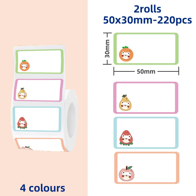 Label Paper Sticker, Roll Label Sticker for Price Tag, Barcodes, File Folder, Organizers