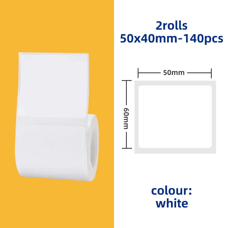 Label Paper Sticker, Roll Label Sticker for Price Tag, Barcodes, File Folder, Organizers