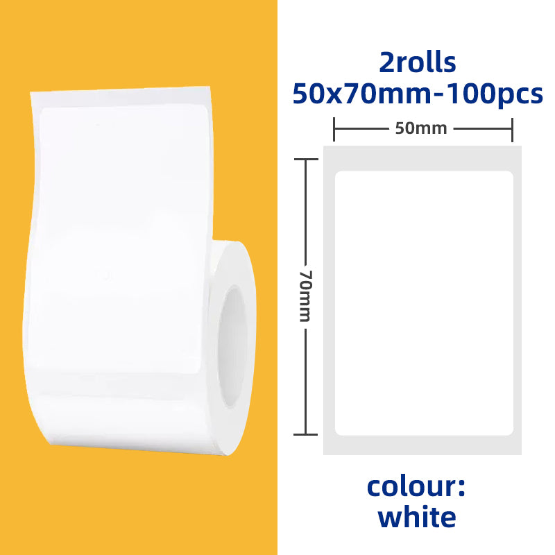 Label Paper Sticker, Roll Label Sticker for Price Tag, Barcodes, File Folder, Organizers