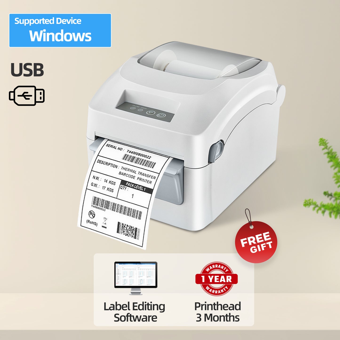 Thermal Printer Bluetooth Waybill Barcode Shipping Label Bluetooth Printer AWB A6 Waybill Sticker