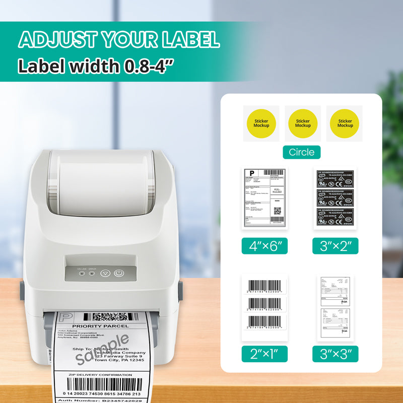 Thermal Printer Bluetooth Waybill Barcode Shipping Label Bluetooth Printer AWB A6 Waybill Sticker