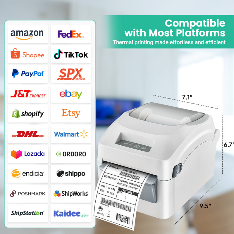 Thermal Printer Bluetooth Waybill Barcode Shipping Label Bluetooth Printer AWB A6 Waybill Sticker