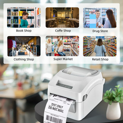 Thermal Printer Bluetooth Waybill Barcode Shipping Label Bluetooth Printer AWB A6 Waybill Sticker