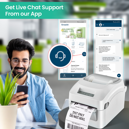 Thermal Printer Bluetooth Waybill Barcode Shipping Label Bluetooth Printer AWB A6 Waybill Sticker